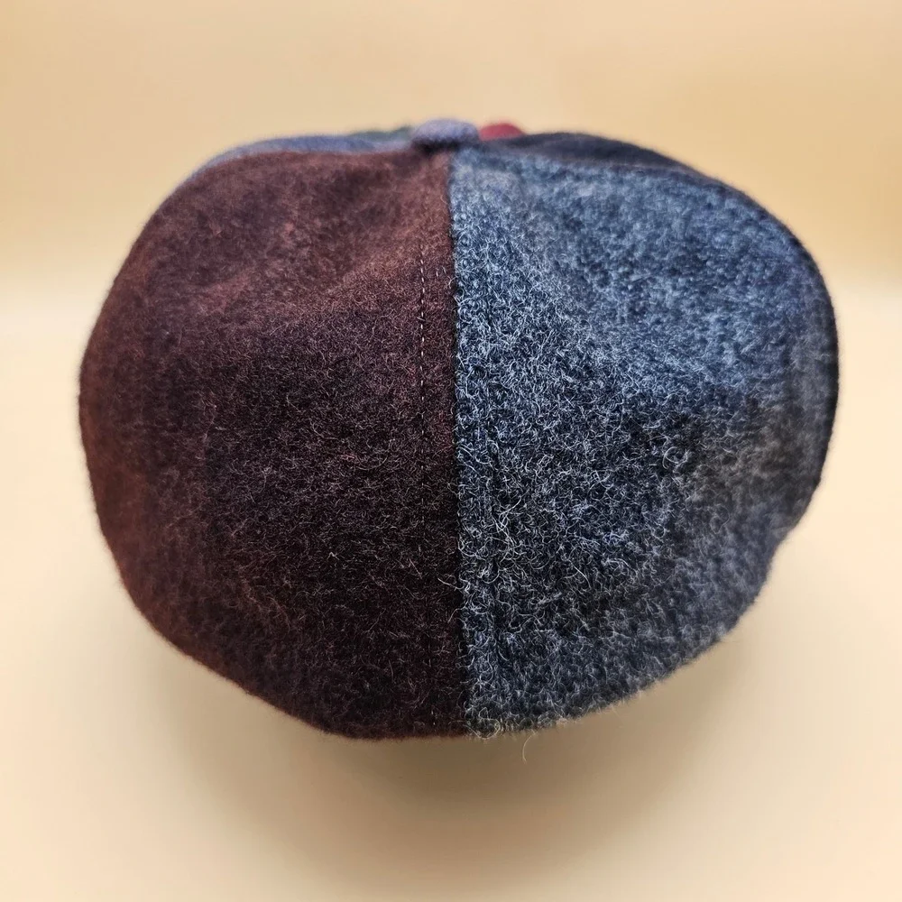 J. Crew‎ Colorblock Wool Blend Baseball Cap Hat Size Large Made in USA